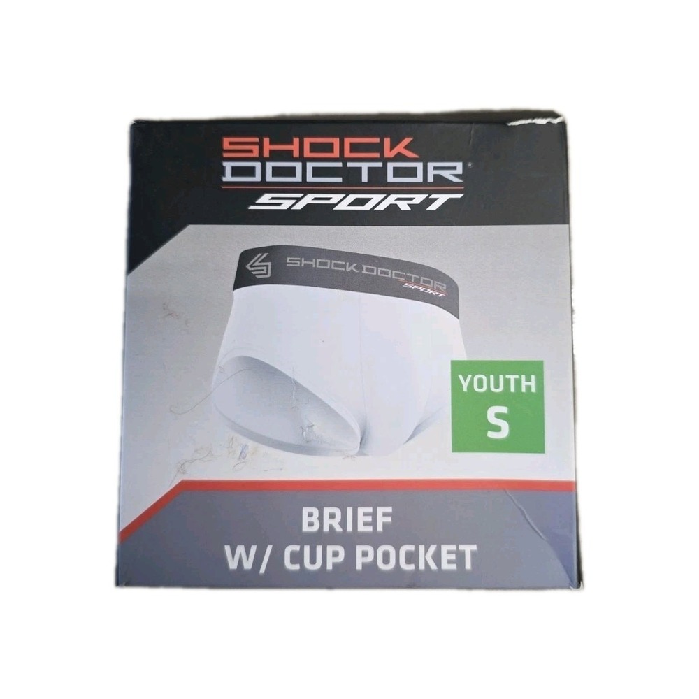 Shock Doctor‎ Youth Brief w/ Cup Pocket (Size Small) BRAND NEW IN PACKAGE F21